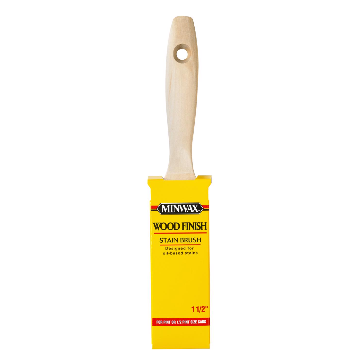 Minwax Wood Finish 1-1/2 in. Flat Stain Brush