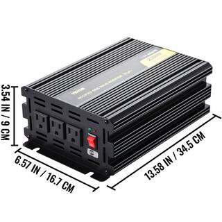 VEVOR 2300-Watt DC 24-Volt to AC 120-Volt Power Inverter Modified Sine Wave Inverter with LCD Display Remote Controller Z2300W-24-120SCYVV9