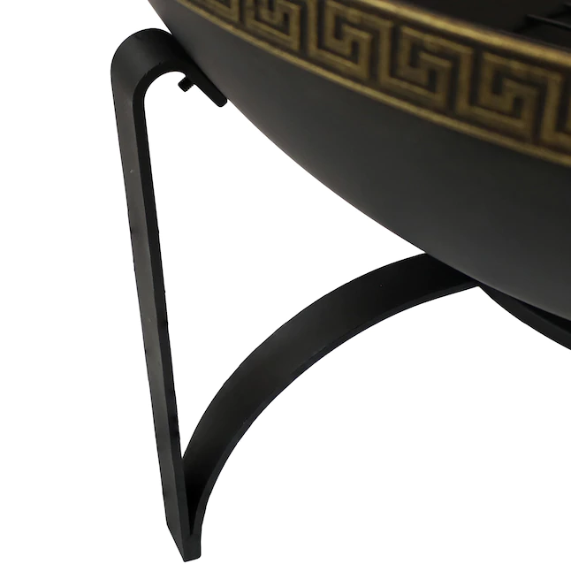 Sunnydaze Decor NB-130 26-in W Black Steel Wood-Burning Fire Pit