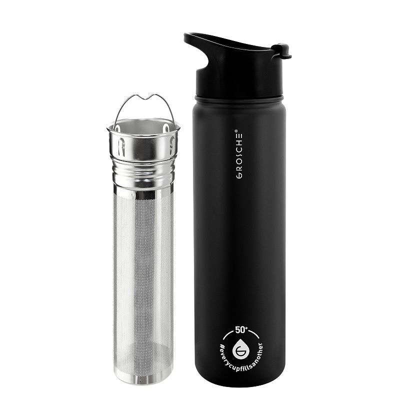 GROSCHE CHICAGO STEEL Insulated Stainless Steel 22-oz. Water Bottle