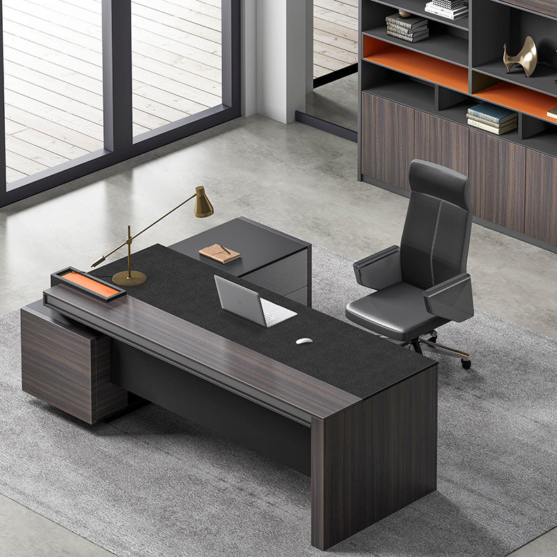 RADDIX Executive Desk with Right Return 1.8M - Brown