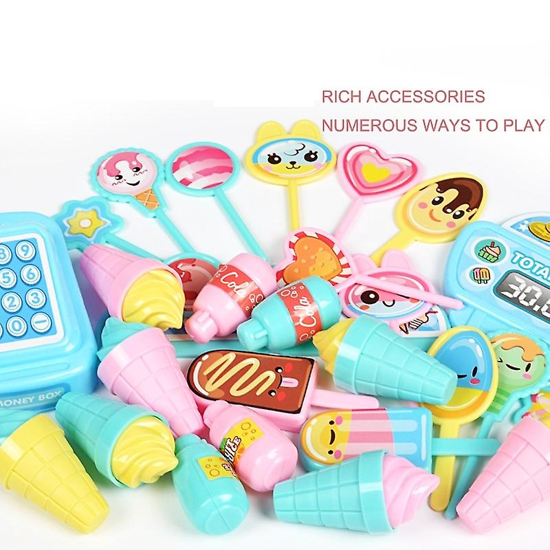 Children's play house toys Mini candy car Detachable ice cream parlour toys Role-play cash register