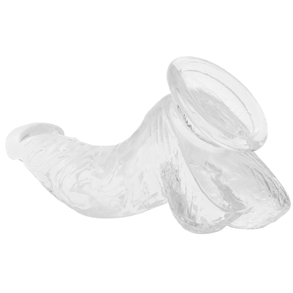 King Cock 7.5 Inch Ballsy Dildo in Clear