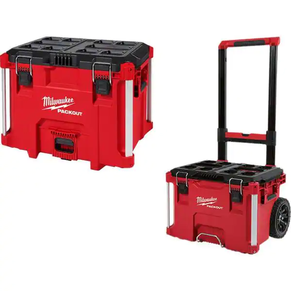 Milwaukee Packout Rolling Box and XL Tool Box (48-22-8426-48-22-8429)