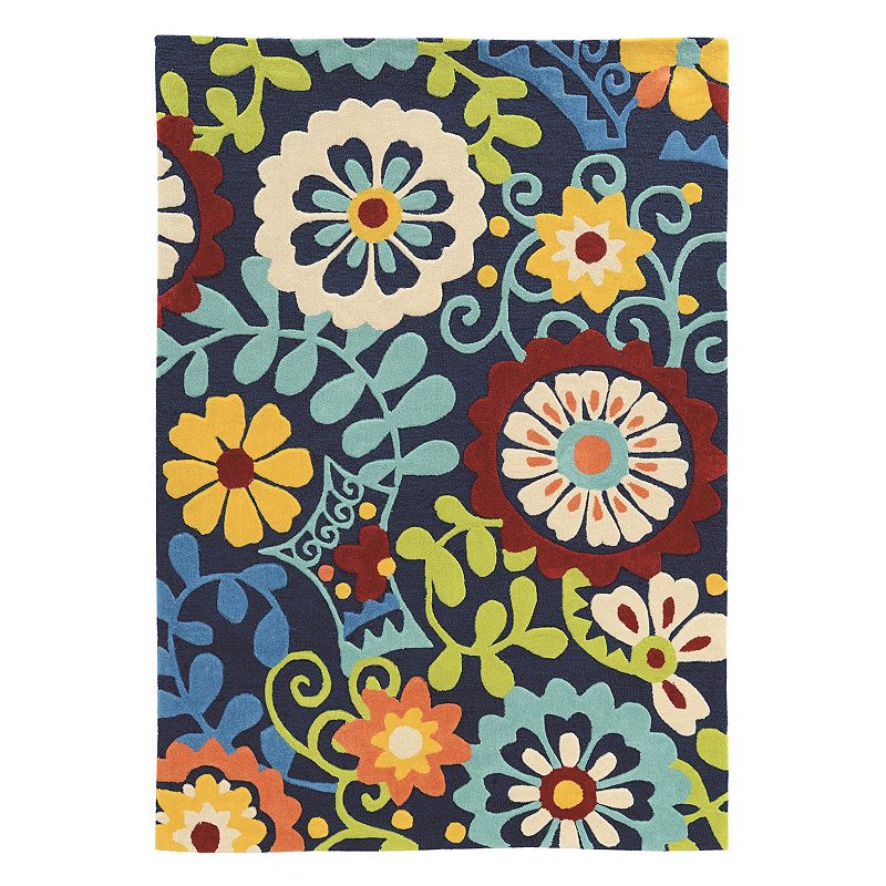 Linon Trio Multi Floral II Rug