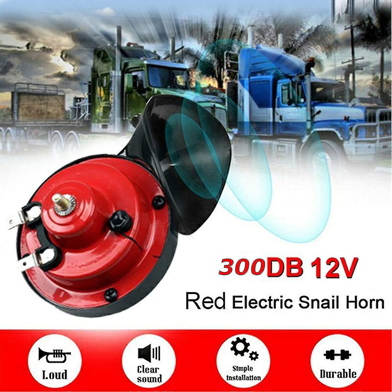 Train Horn For Trucks，loud Air Horn Electric Snail Double Horn， 12v，，aespa