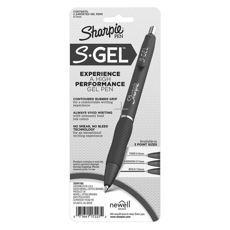 SHARPIE SGELPEN ASST 4PK