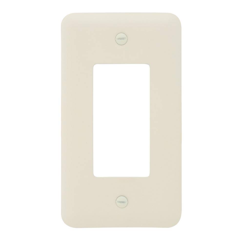 Hampton Bay Declan 1 Gang Rocker Steel Wall Plate - Almond 935RALHB