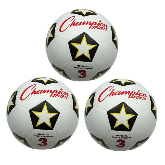 Champion Sports CHSSRB3 3 Champion Soccer Ball No ...