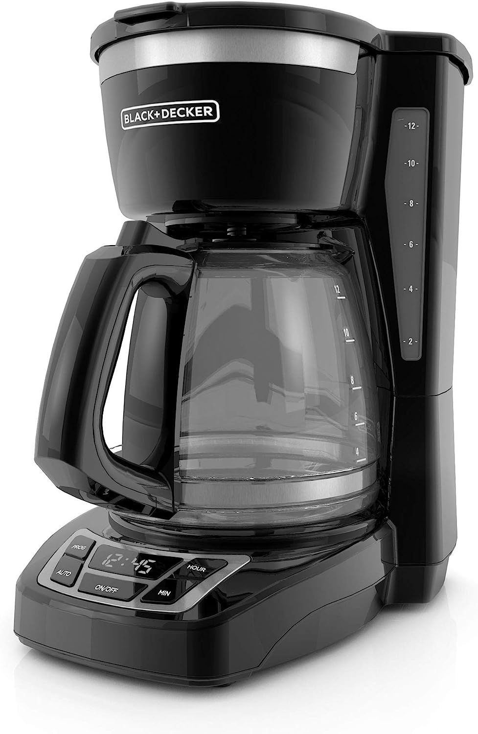 Black+Decker CM1160B 12-Cup Programmable Coffee Maker, Black/Stainless Steel