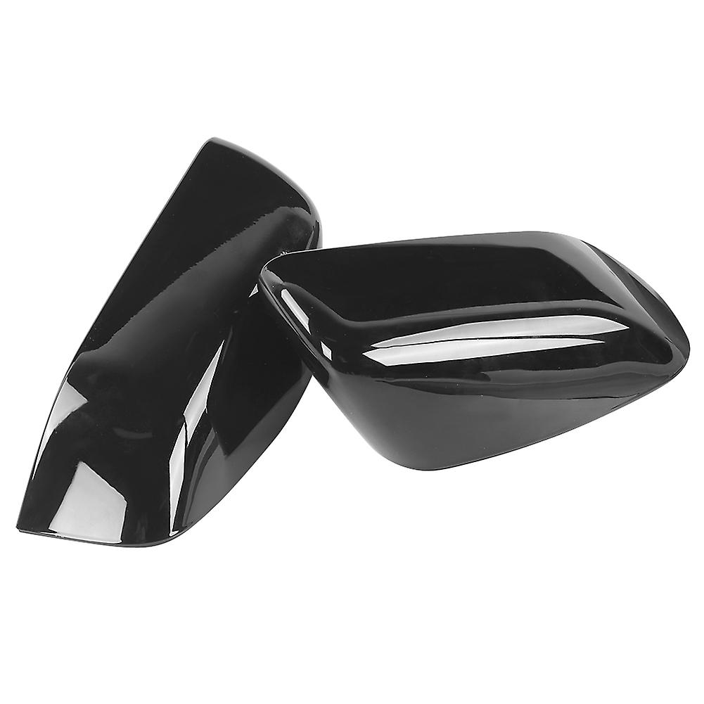 2pcs Rearview Mirror Cover Caps Glossy Black Fit For Land Rover Range Rover Sport/lr2/lr4