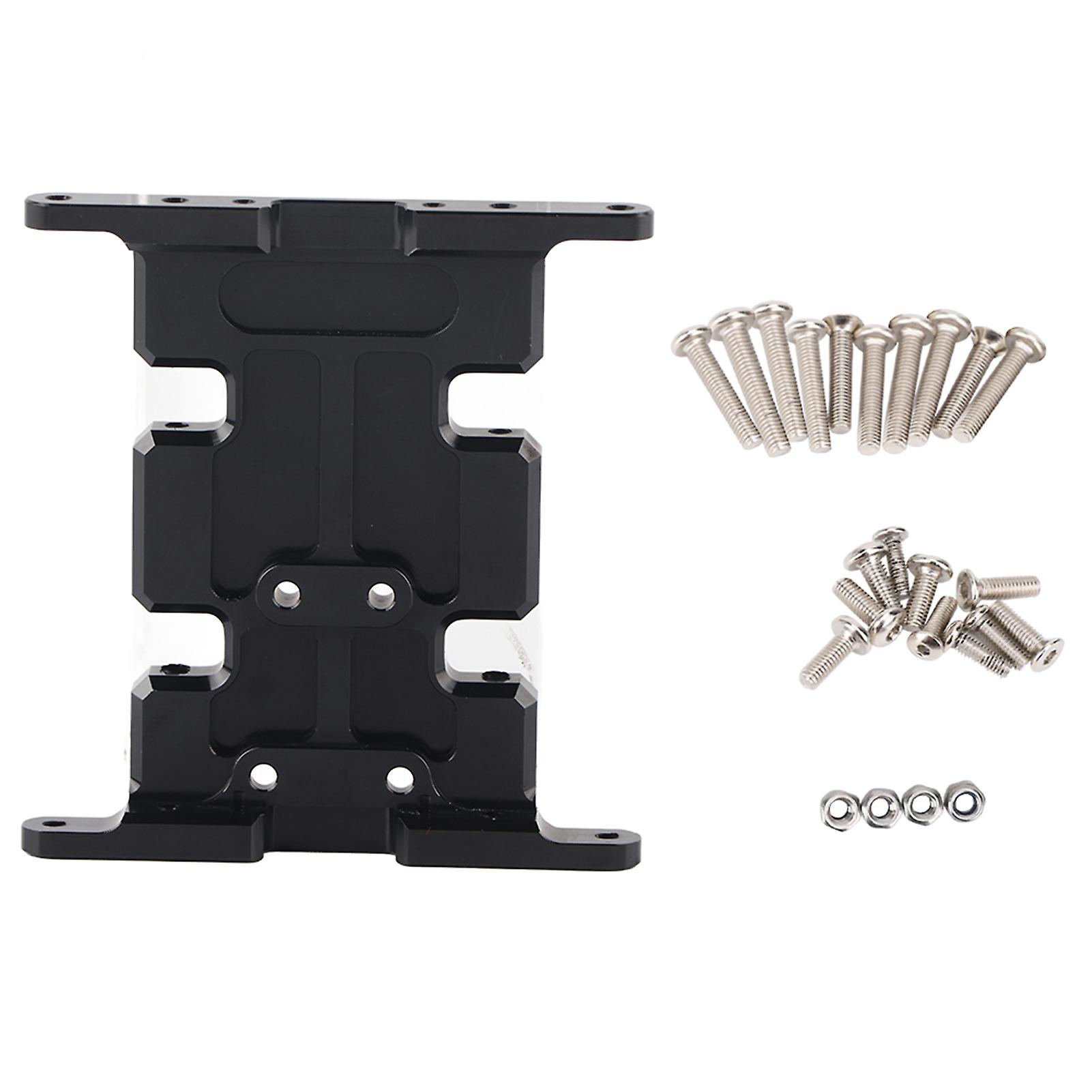 Aluminum Alloy Gearbox Base Plate Black For Axial Scx10 / Tfl Carframe Rc Accessories