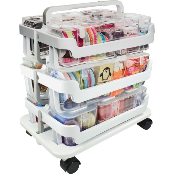 Deflecto Stackable Caddy Organizer Multi-Pack Bundle