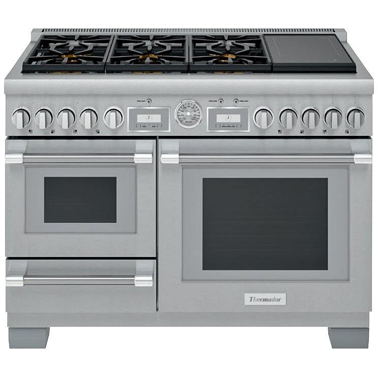 Thermador 48-inch Freestanding Dual-Fuel Range with ExtraLow® Burners PRD48WISGC