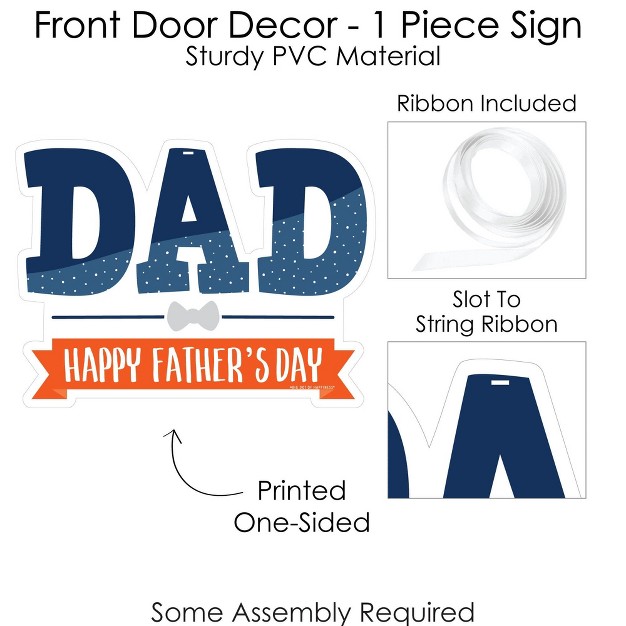 Big Dot Of Happiness Happy Father x27 s Day Hanging Porch We Love Dad Party Outdoor Decorations Front Door Decor 1 Piece Sign