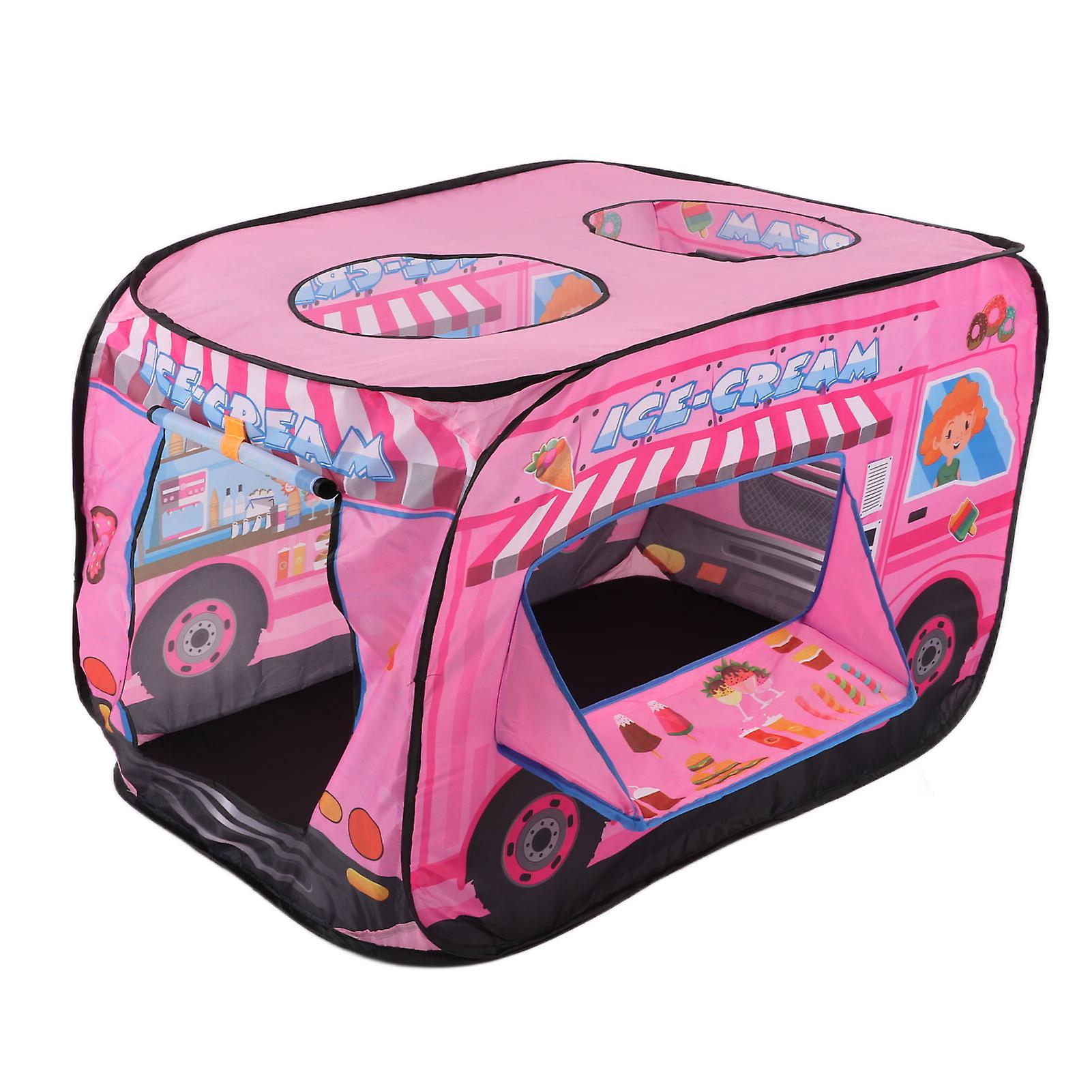 Pop Up Play Tent Ice Cream Truck Pop Up Kids Playhouse For Indoor And Outdoor Activities