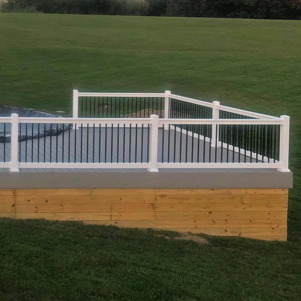 Weatherables 38 in. Vinyl White Railing Post Sleeve Kit WWR-POSTKIT-4X38