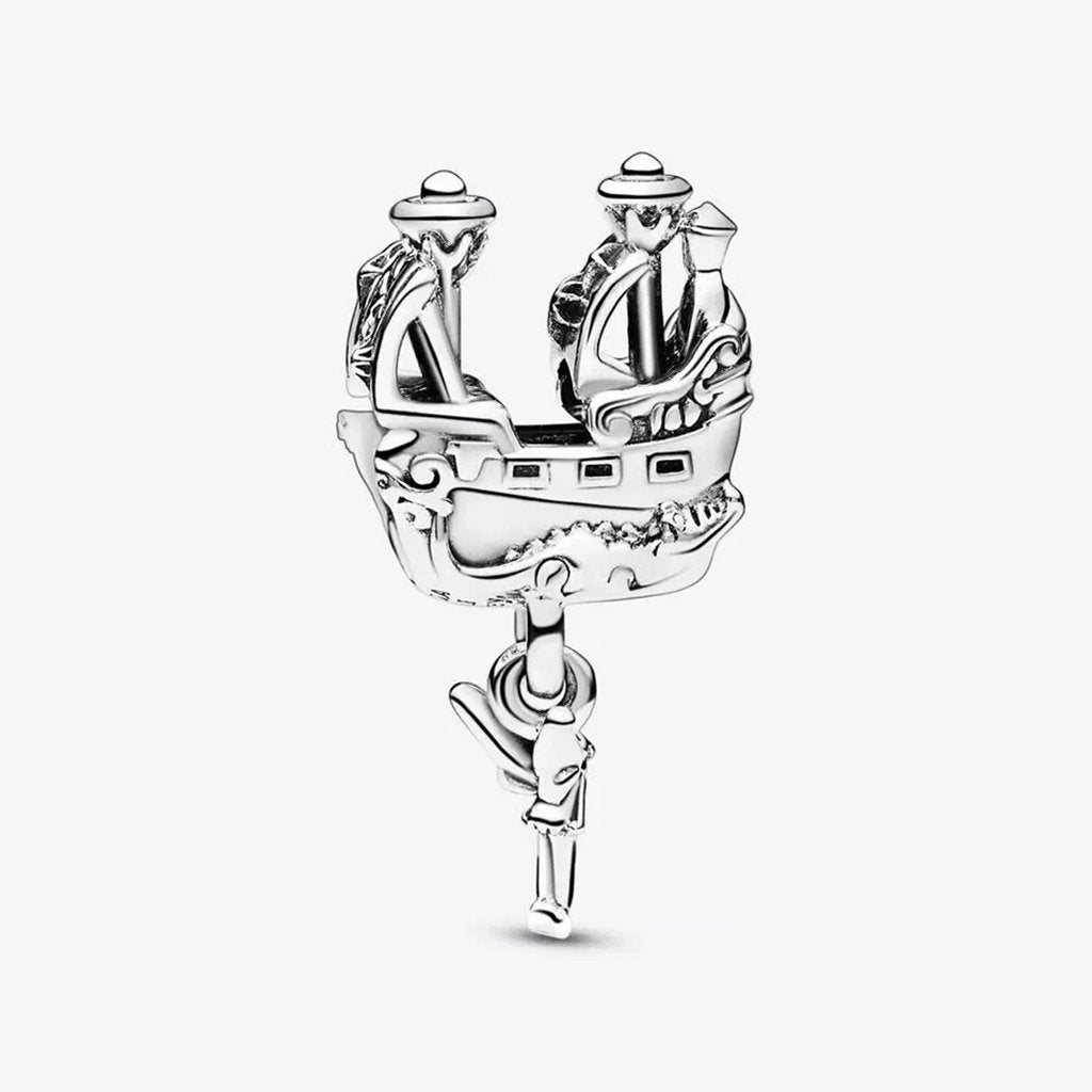 PANDORA  Disney Tinker Bell & Captain Hook’s Pirate Ship Charm