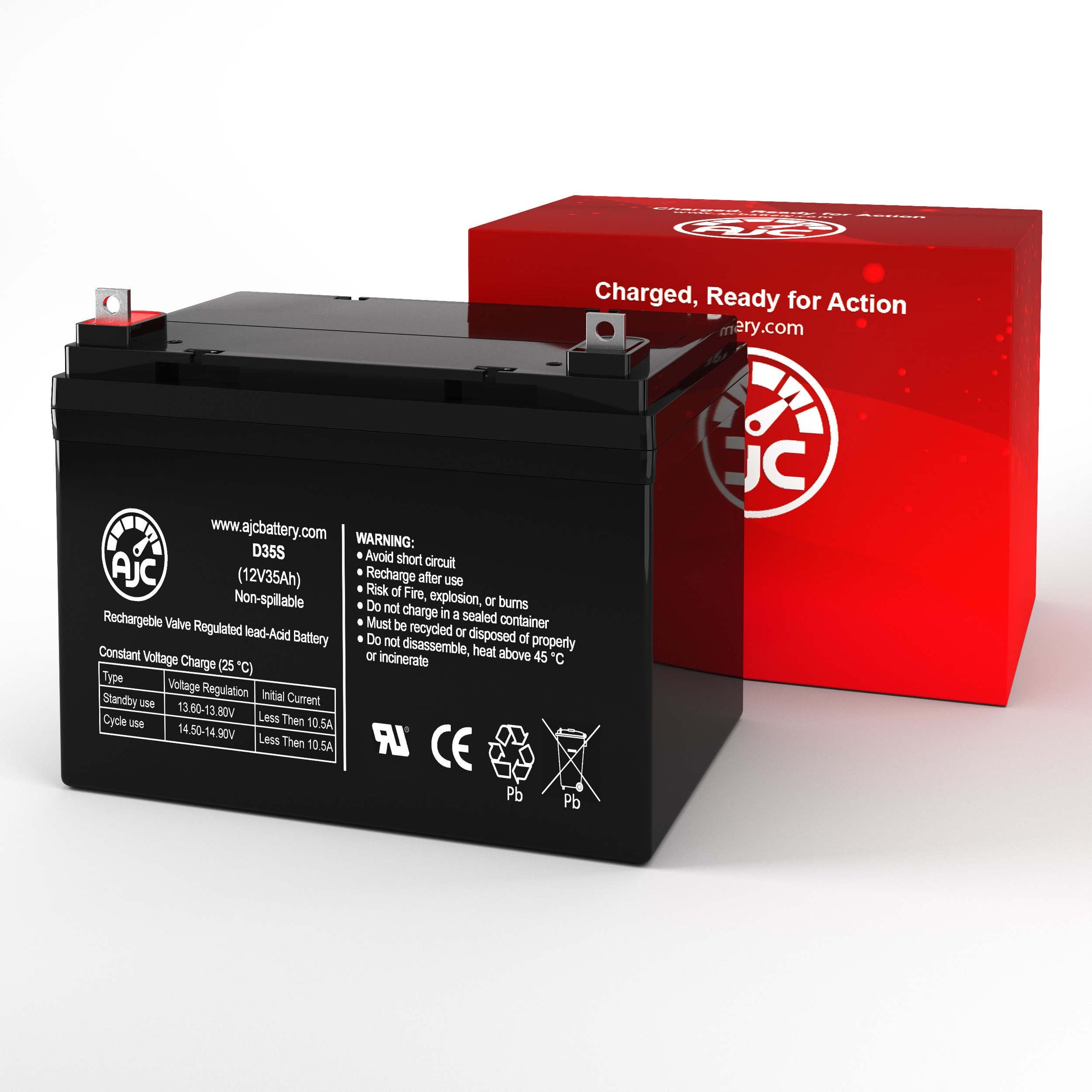 Bright Way Group HX1235 12V 35Ah Sealed Lead Acid Replacement Battery BatteryClerkcom Sealed Lead Acid