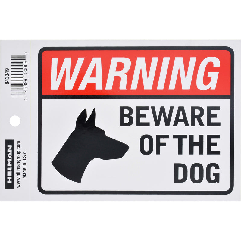 BEWARE DOG DECAL 4