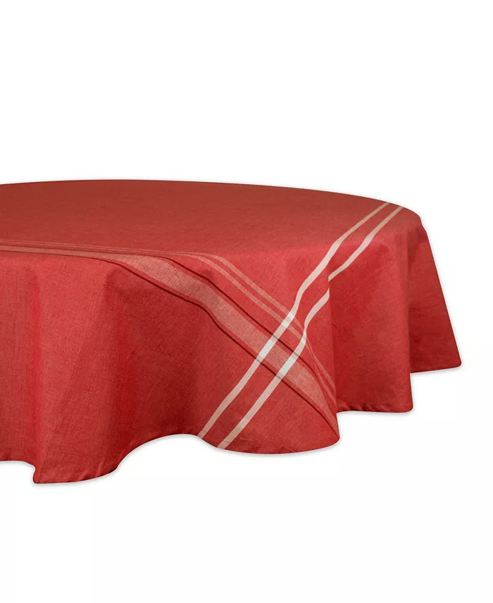 Design Imports French Chambray Tablecloth 70 Round