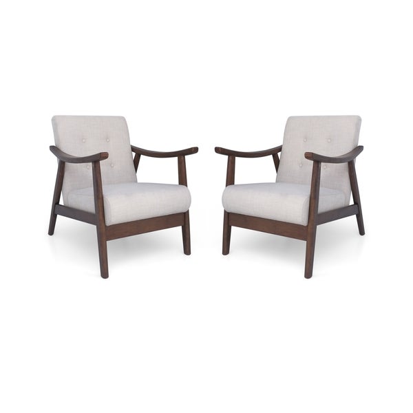 Chabani Mid-Century Modern Accent Chairs (Set of 2) by Christopher Knight Home