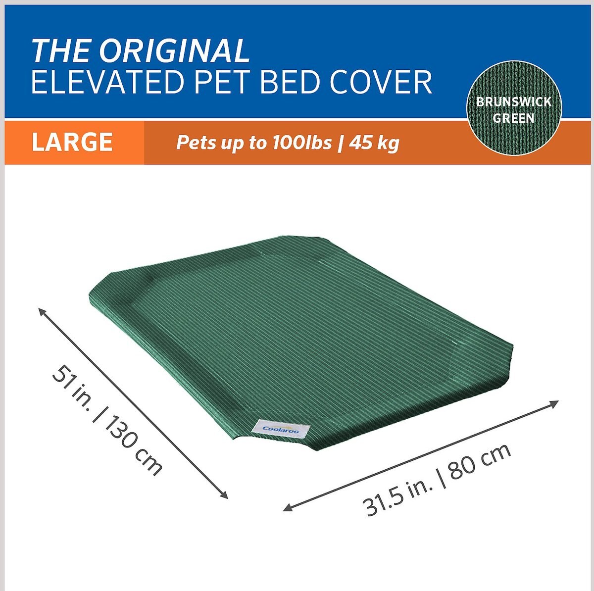 Coolaroo Replacement Cover for Steel-Framed Elevated Dog Bed