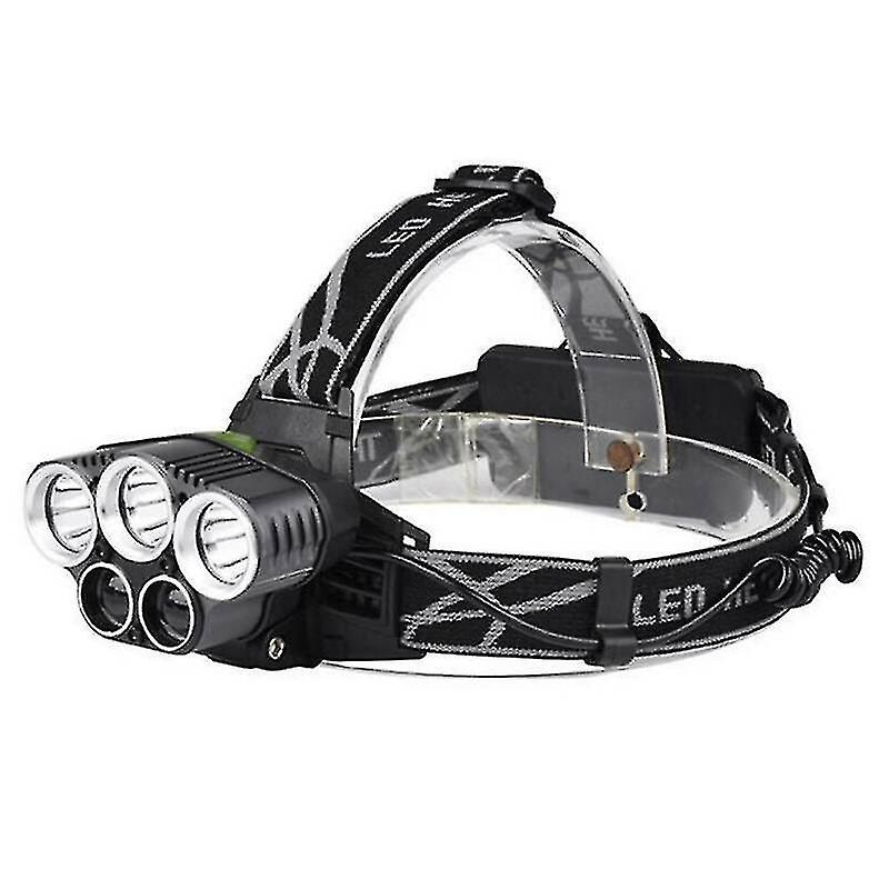 750000lm 5x T6 Led Headlamp Rechargeable Head Light Bright Flashlight Torch Lamp