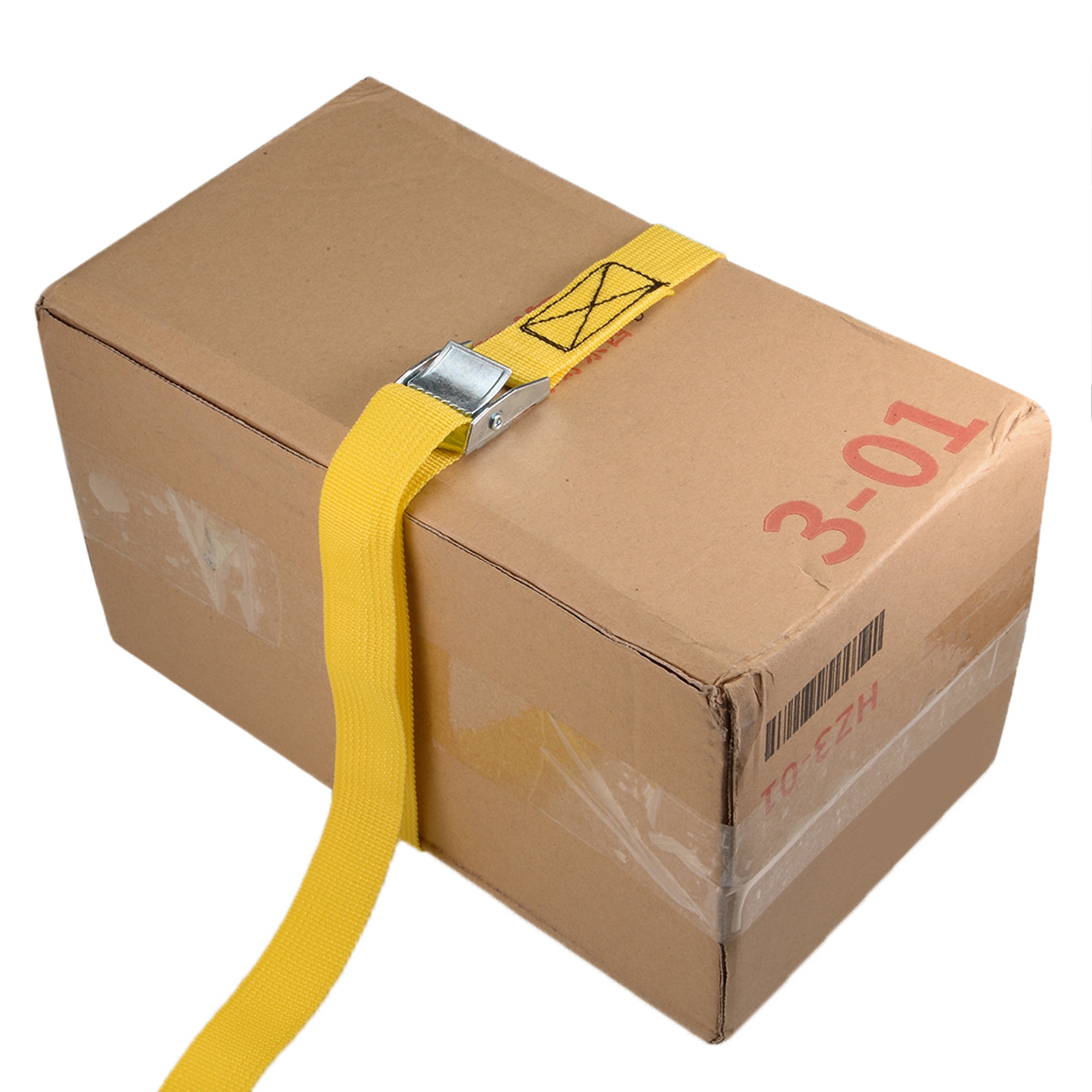 Uxcell 3.5M x 25mm Lashing Strap with Cam Buckle 250Kg Work Load, Yellow