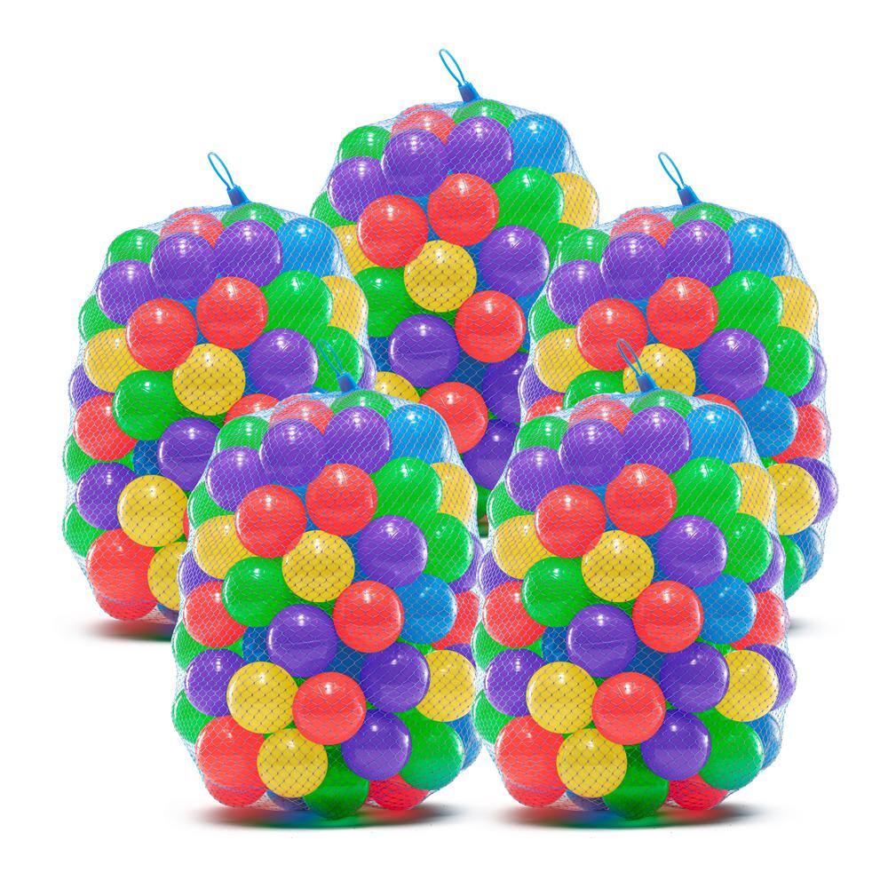 Upper Bounce Machrus Upper Bounce Crush Proof Plastic Trampoline Pit Balls in Mixed Colors (500Pack) UB-TB-500-M