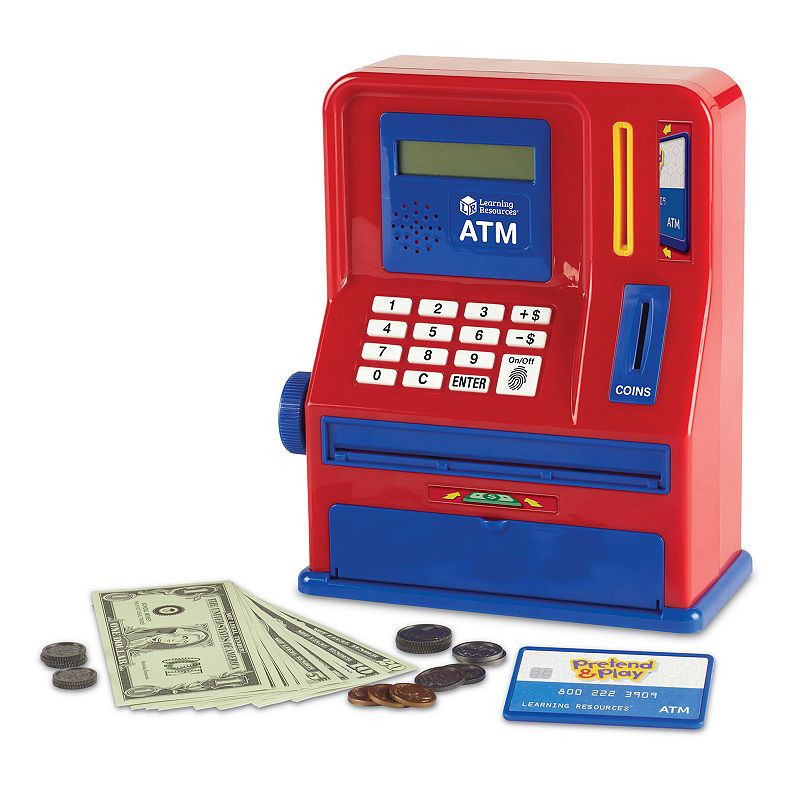 Learning Resources Pretend and Play Teaching ATM Bank