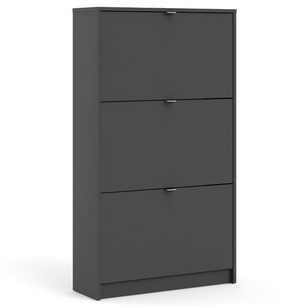 Porch and Den Cambria Scandinavian 3-Drawer Shoe Storage Cabinet - - 33673578