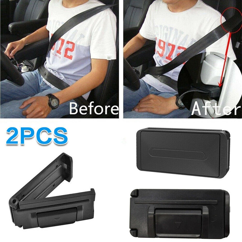 1 Pair Car Seat Belt Stopper Buckle Improves Comfort Safety Adjuster Clip