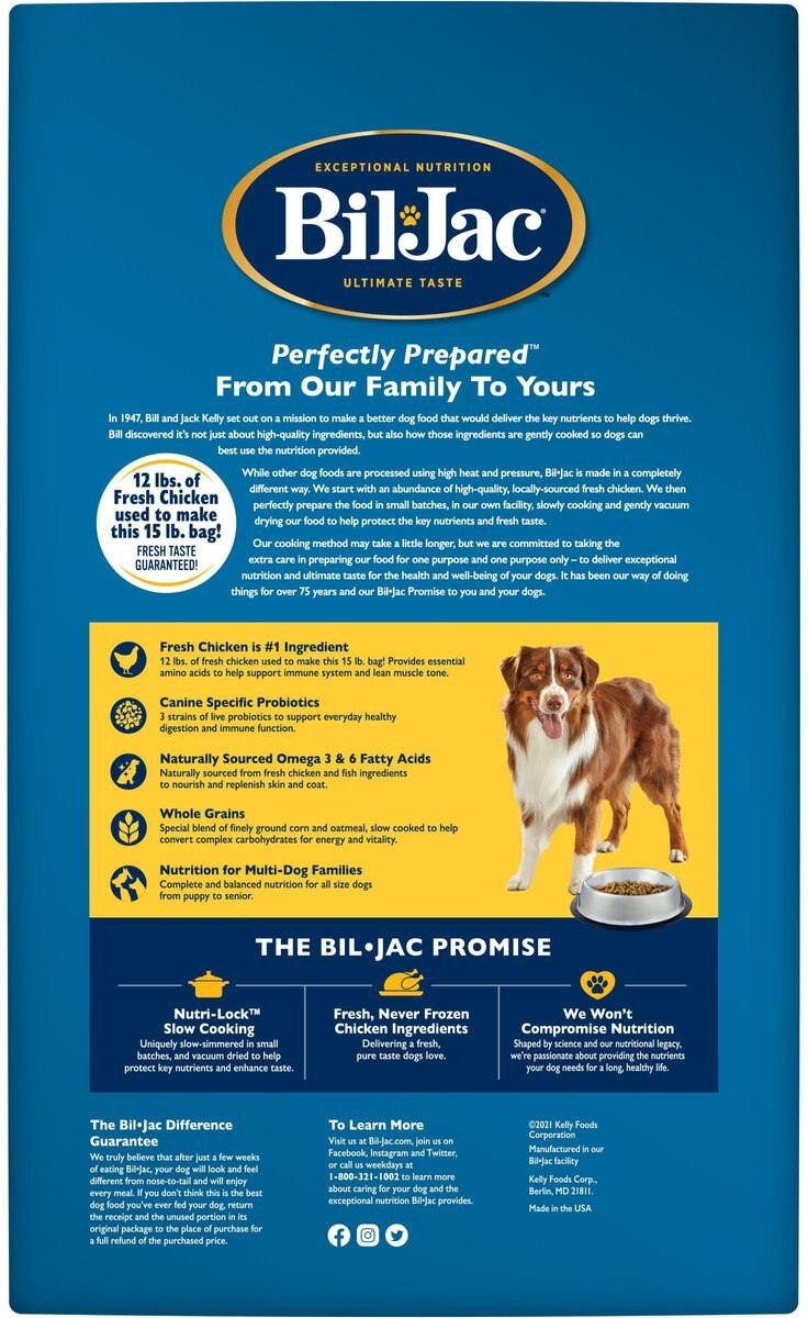 Bil-Jac Adult Select Chicken Recipe Dry Dog Food