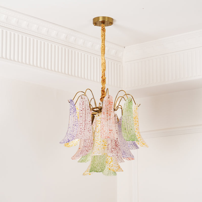 Venini Colorful Murano Glass Chandelier