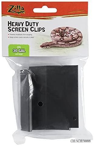 reptile terrarium covers heavy duty screen clips， 30g ， 2-pk