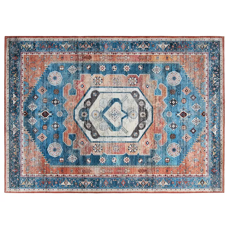 5 x 7 Non-Shedding Distressed Vintage Indoor Area Rug