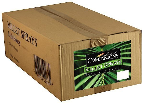 Colorful Companions Millet Sprays Bird Food， 25-lb box