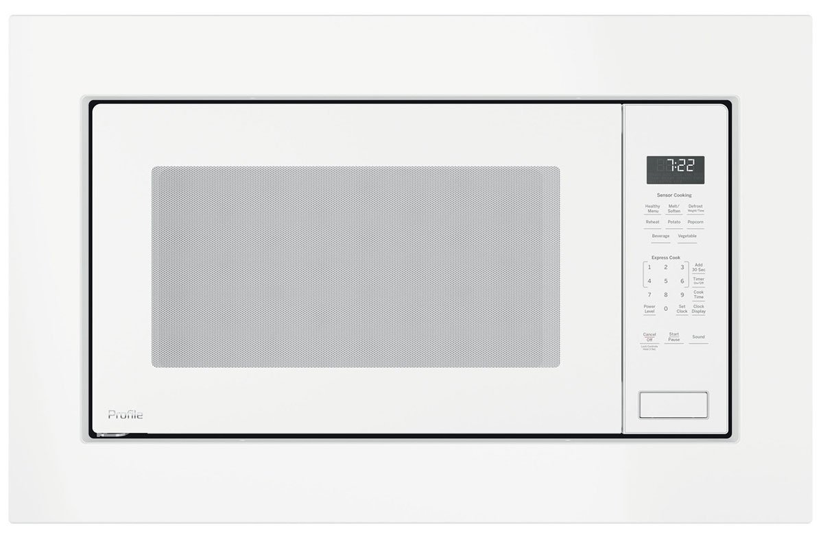 GE Profile ADA 2.2 Cu. Ft. White Built-In Sensor Microwave Oven