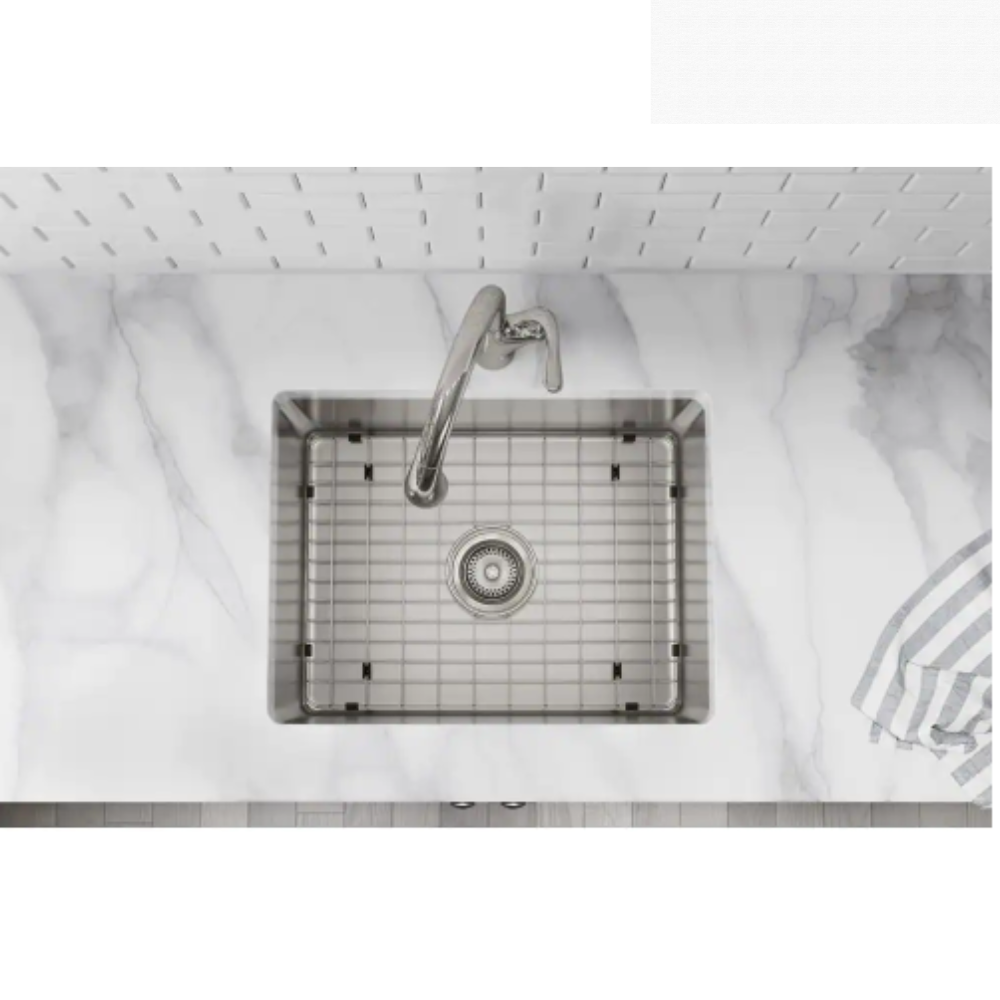 Elkay Avenue Drop-In/Undermount Stainless Steel 25 in. Single Bowl Kitchen Sink with Bottom Grid and Drain