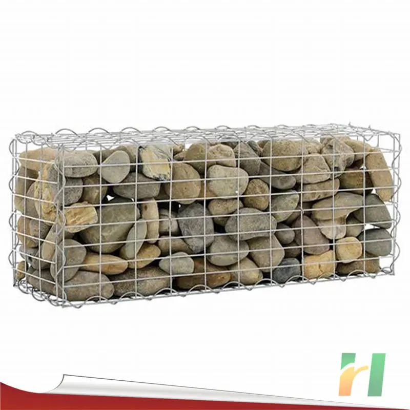 Factory direct heavy duty gabion wire mesh basket pvc coated gabion box / 2x1x1m welded gabion retaining wall