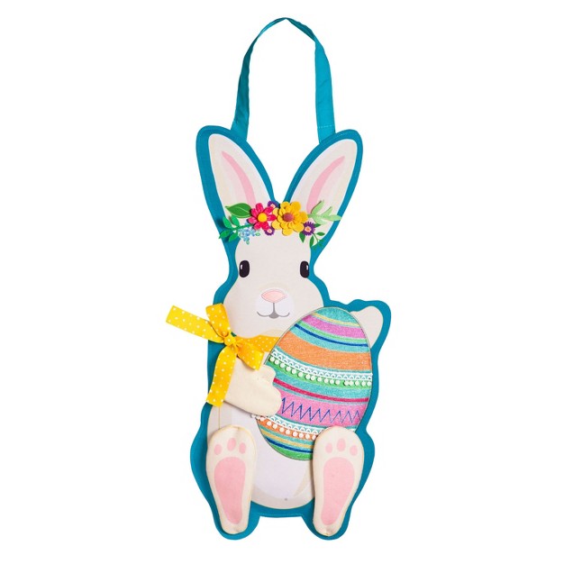 Evergreen Easter Bunny Door Decor