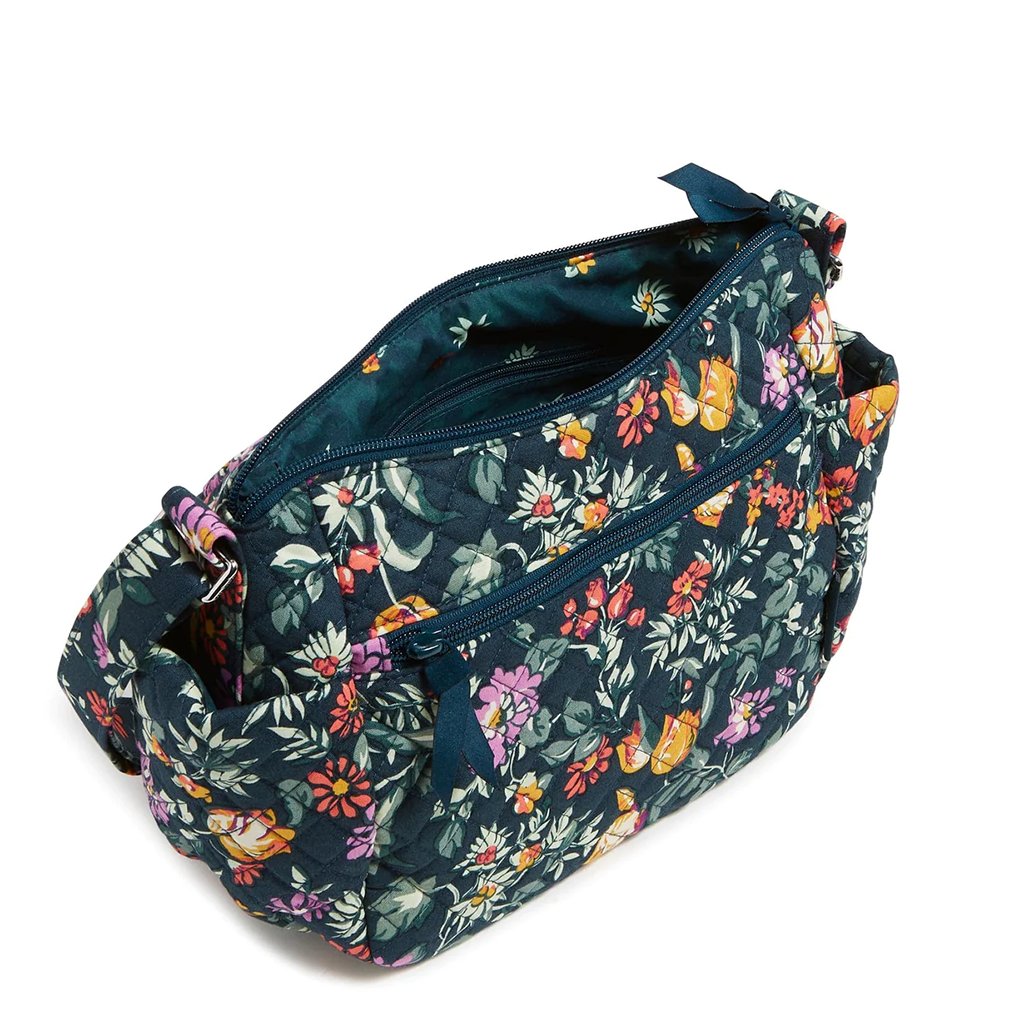 Vera Bradley  On the Go Crossbody Bag in Fresh-Cut Floral Green