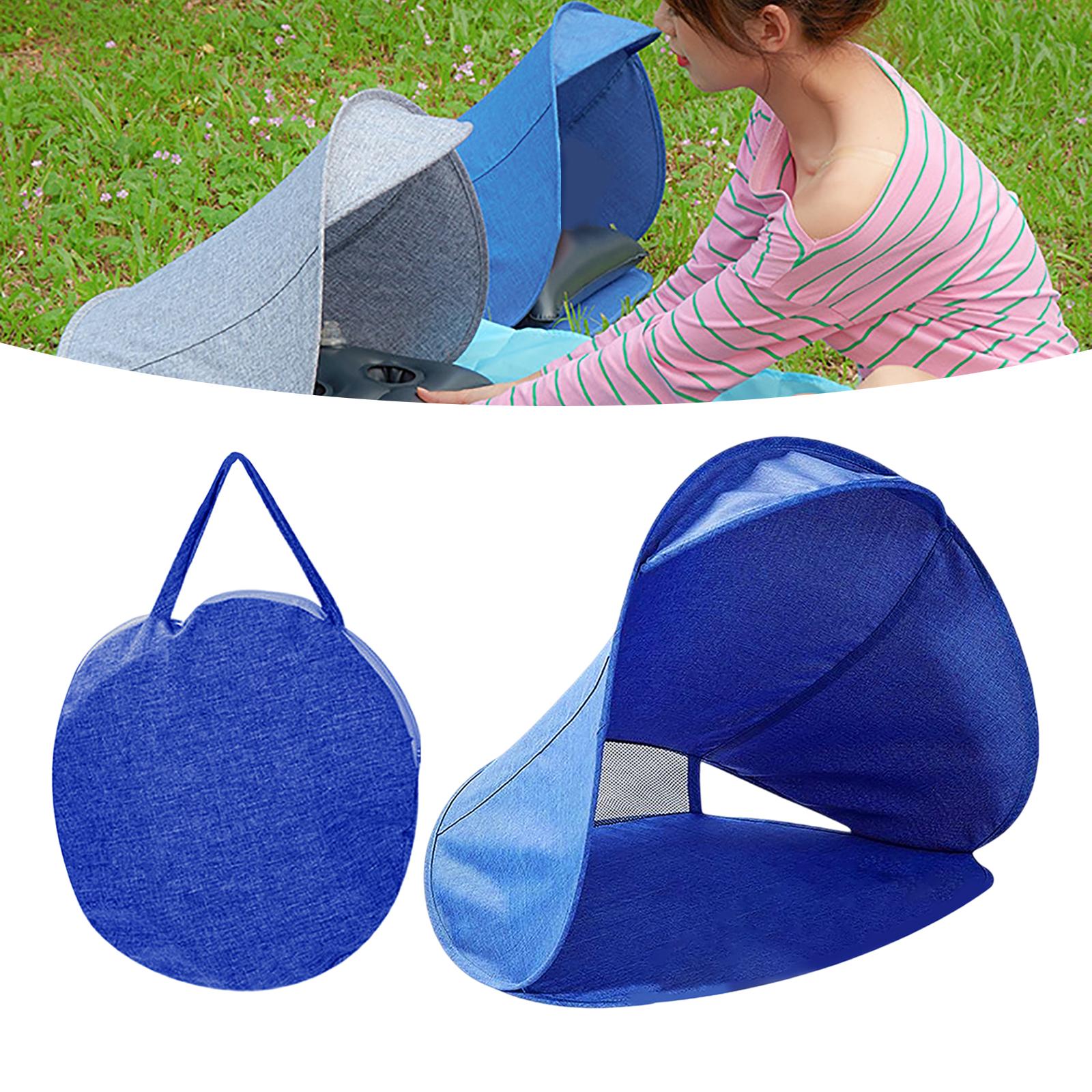 Sun Shade Sun Protection Personal for Working Outside Portable Face Tent Tent Beach Tent for Outdoor Camping Seaside Head Tent Blue