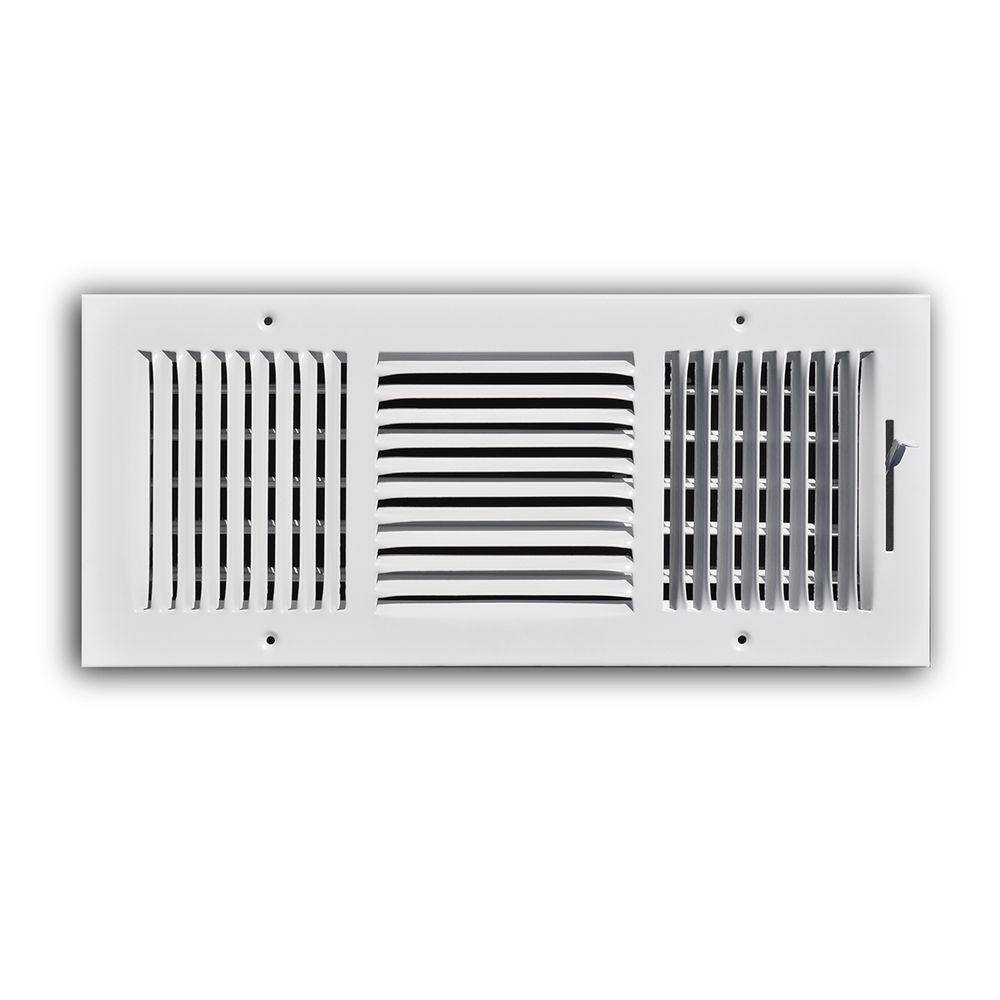 TruAire 16 in. x 6 in. Steel 3 Way WallCeiling Register 103M16X06