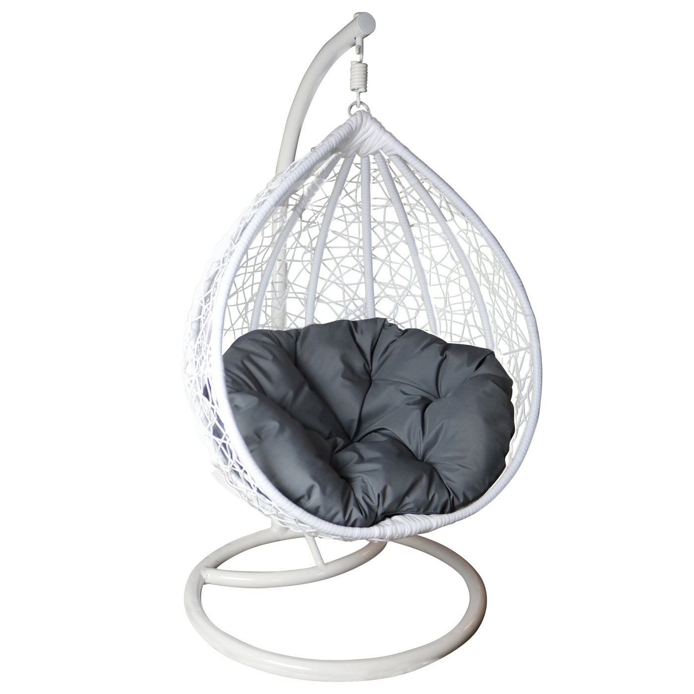 M&M Sales Enterprises Inc Children's Swoon Pod Hanging Chair Swing in White