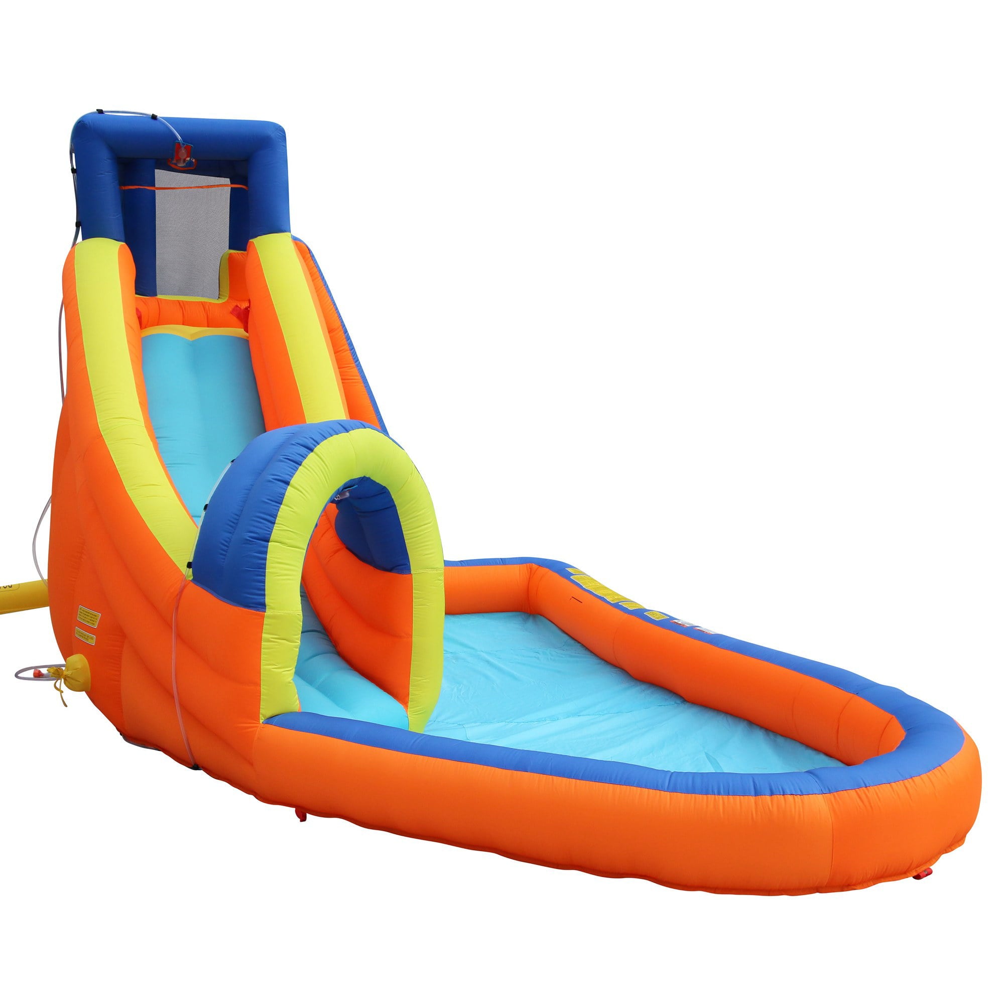 Banzai Pipeline Water Park Toy, Length: 14 ft 7 in, Width: 9 ft 6 in, Height: 7 ft 11 in, Inflatable Outdoor Backyard Water Slide Splash Toy