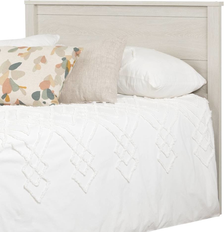 South Shore Fynn Full Panel Headboard in Winter Oak   Transitional   Headboards   by South Shore Furniture  Houzz