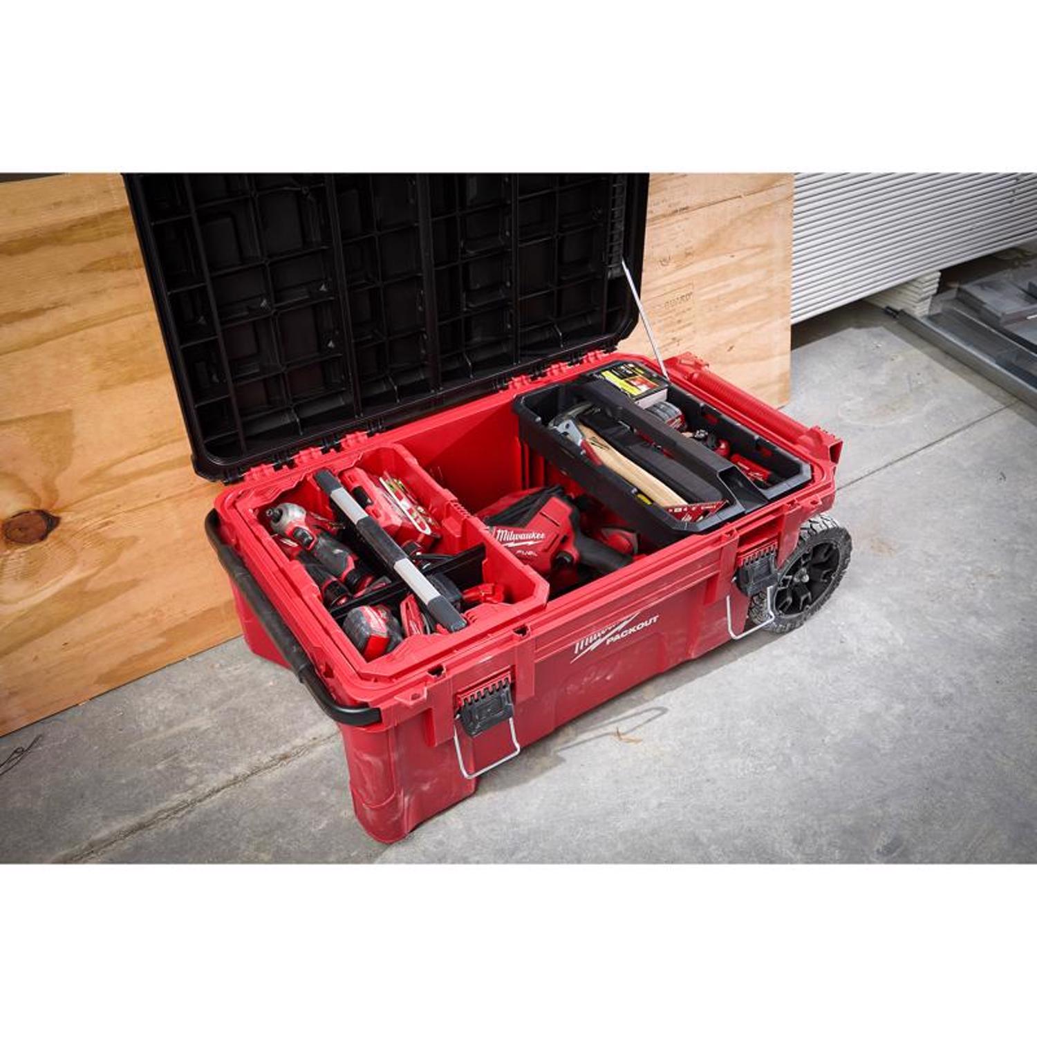 MW Packout 11.7 in. W X 5 in. H Garage Organizer Tool Tray Metal/Plastic 6 compartments Red