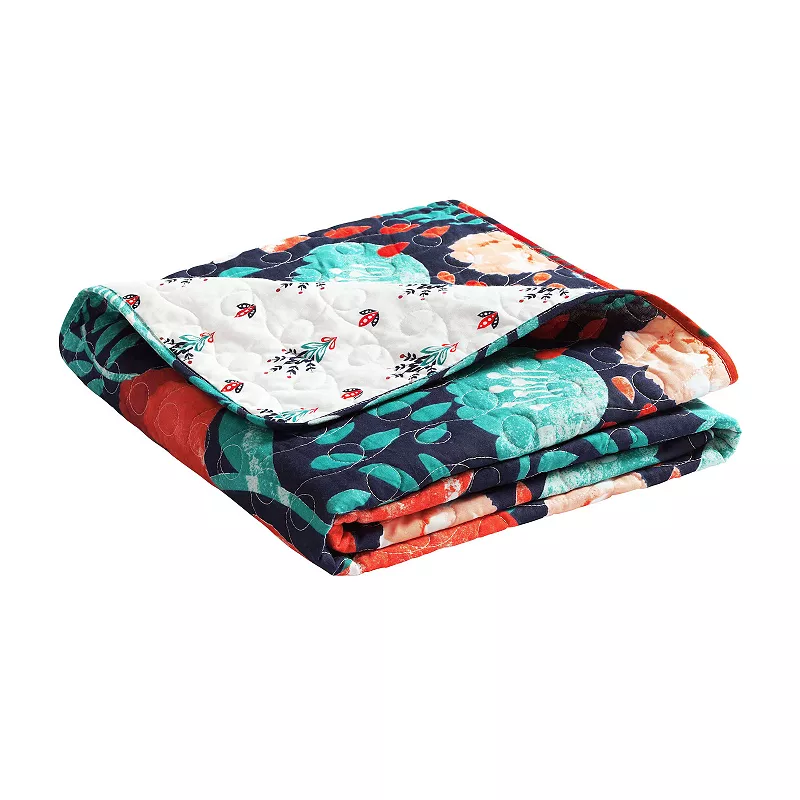 Lush Decor Poppy Garden Throw